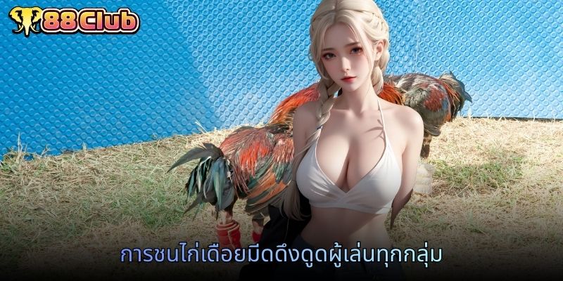 การชนไก่เดือยมีดดึงดูดผู้เล่นทุกกลุ่ม